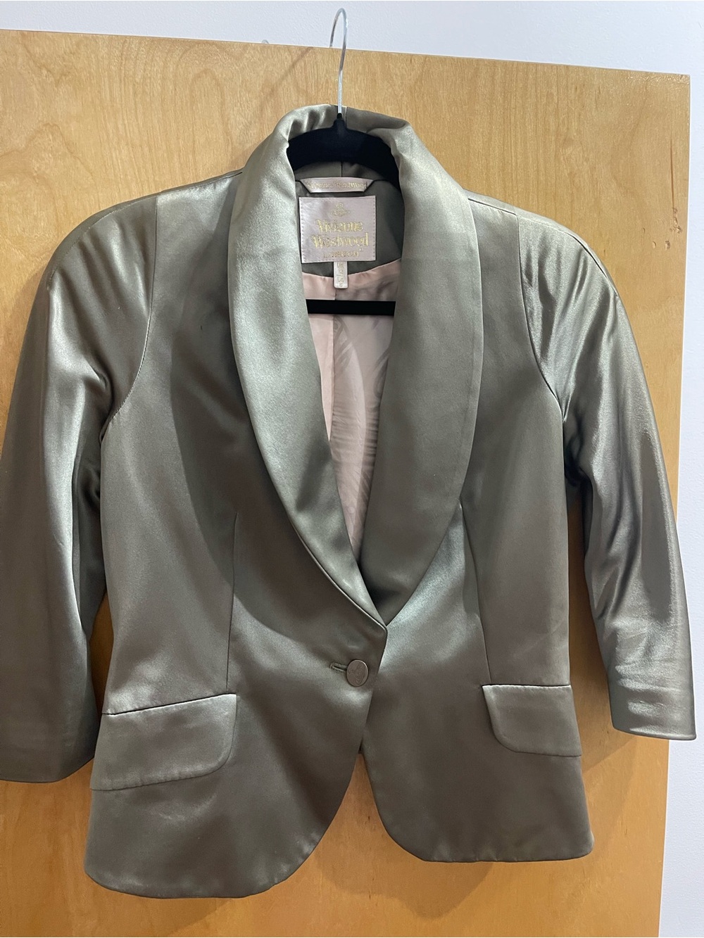 Vivienne Westwood Shawl Collar Blazer Jacket in Olive